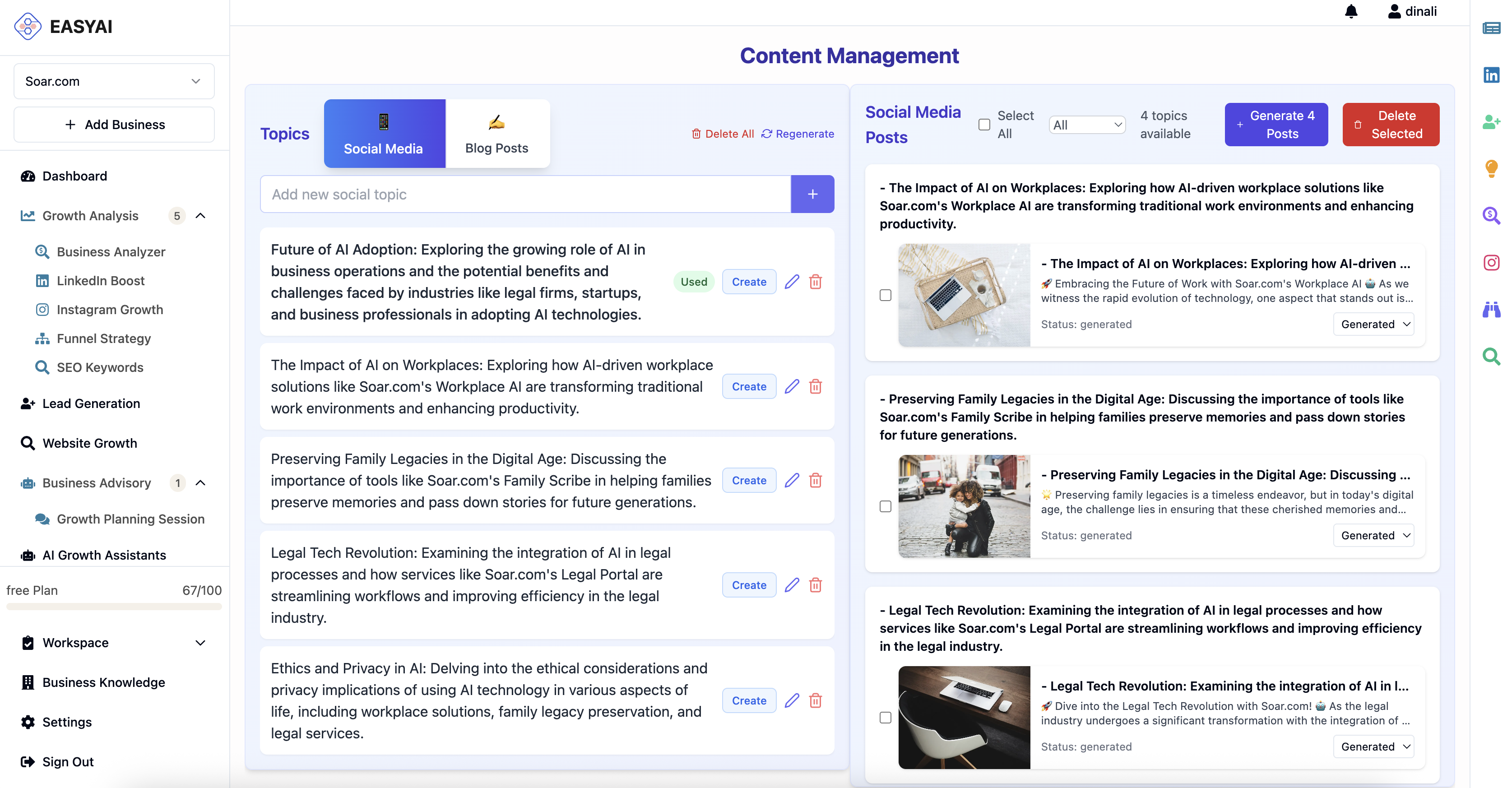 Content Creation Preview